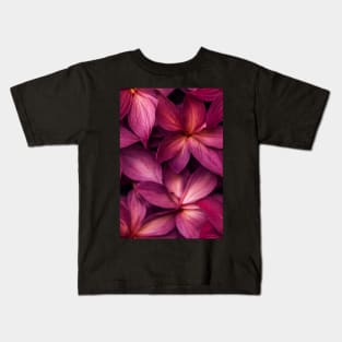 Beautiful Red Burgundy Flowers, for all those who love nature #95 Kids T-Shirt